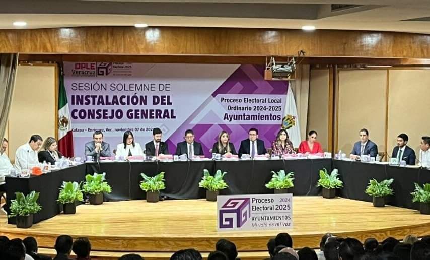 Ople Veracruz realizó instalación para el Proceso Electoral 2024-2025 para renovar los 212 ayuntamientos de Veracruz.