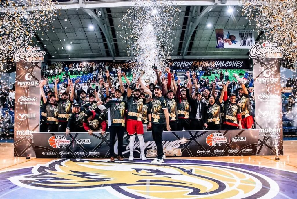 Diablos Rojos del México campeones de basquetbol de la liga Caliente LNBP.